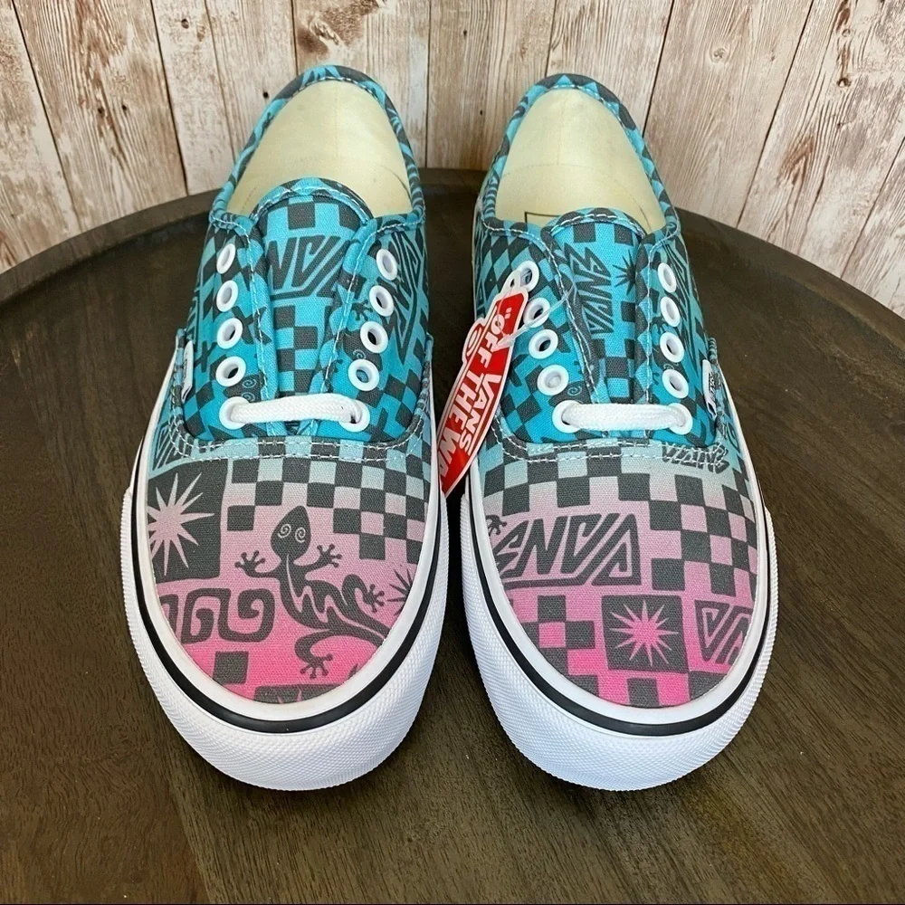 Vans Authentic SF Tribal Check‎ Multicolor Sneaker Size 6 Women